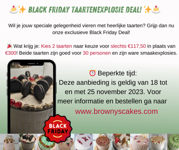 Black Friday 2 Taartenexplosie Deal - Per Post