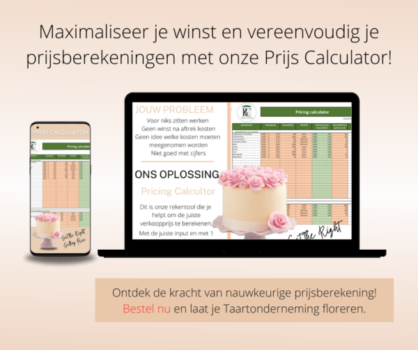 De Ultieme Prijs Calculator voor Taartondernemers