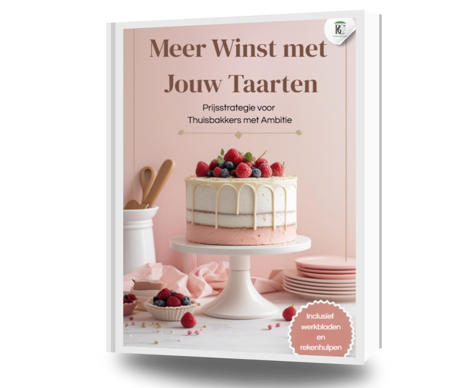 Meer winst met jouw taarten e-book – prijsstrategie voor thuisbakkers met ambitie van Browny’s Cakes